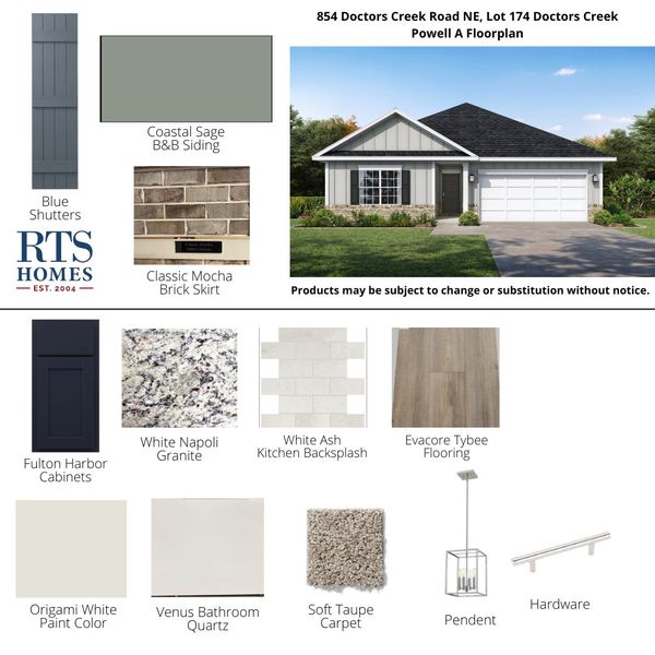 2D floor plan layout of this home in Doctor's Creek, Ludowici, GA (Image 3).