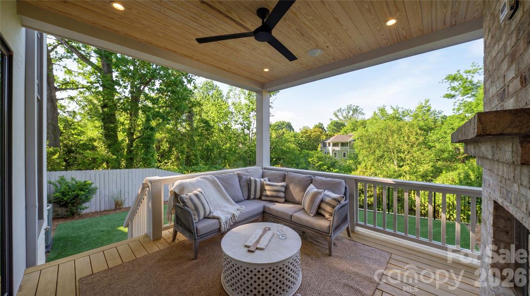 Exterior details and patio area of a home in , Charlotte (Image 29).