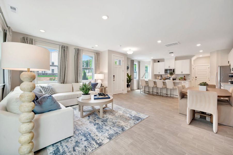 Representative furnished interior of a home built from the Vienna by Mattamy Homes in Ashmore Townes, Garner (Image 12).