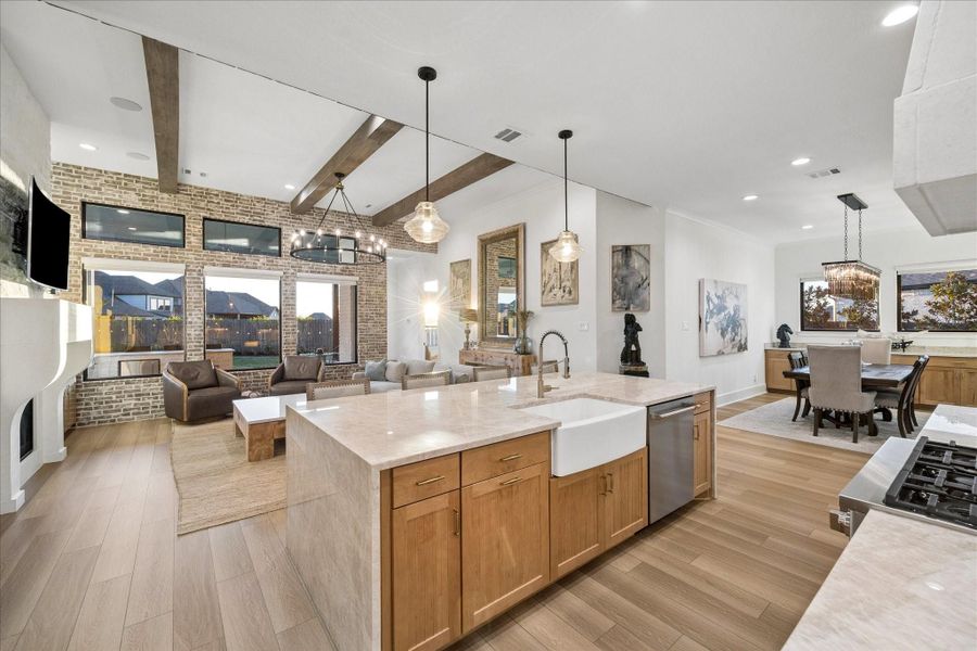 Furnished interior view inside a new home in , Katy (Image 12).