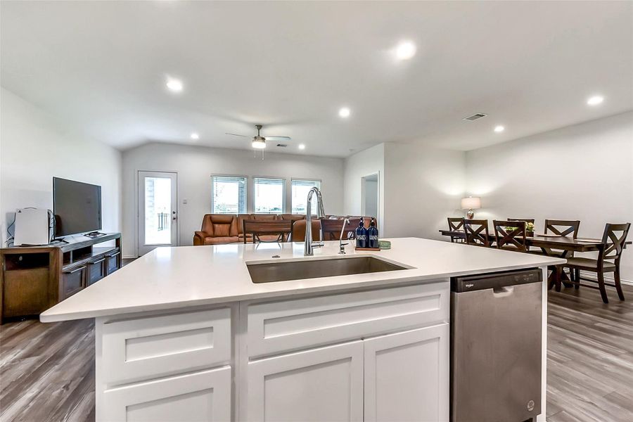 Furnished interior view inside a new home in Sunterra, Katy (Image 17).