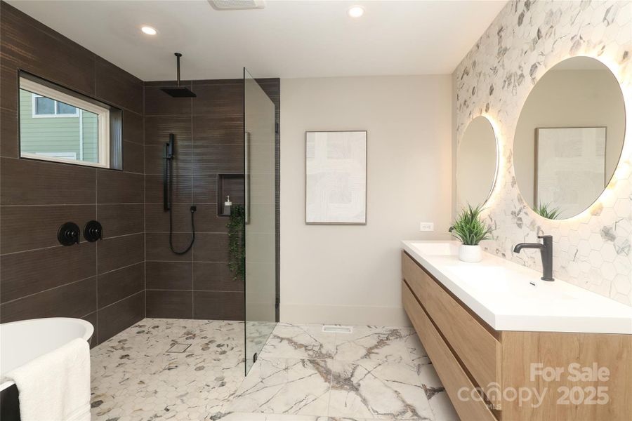 Furnished interior view inside a new home in , Charlotte (Image 35).