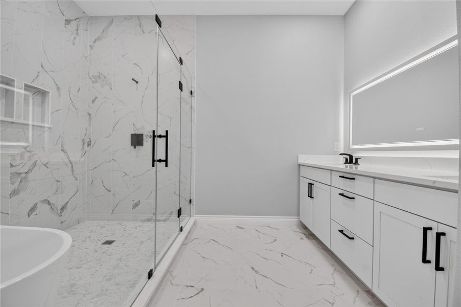 Furnished interior view inside a new home in , Willis (Image 10).