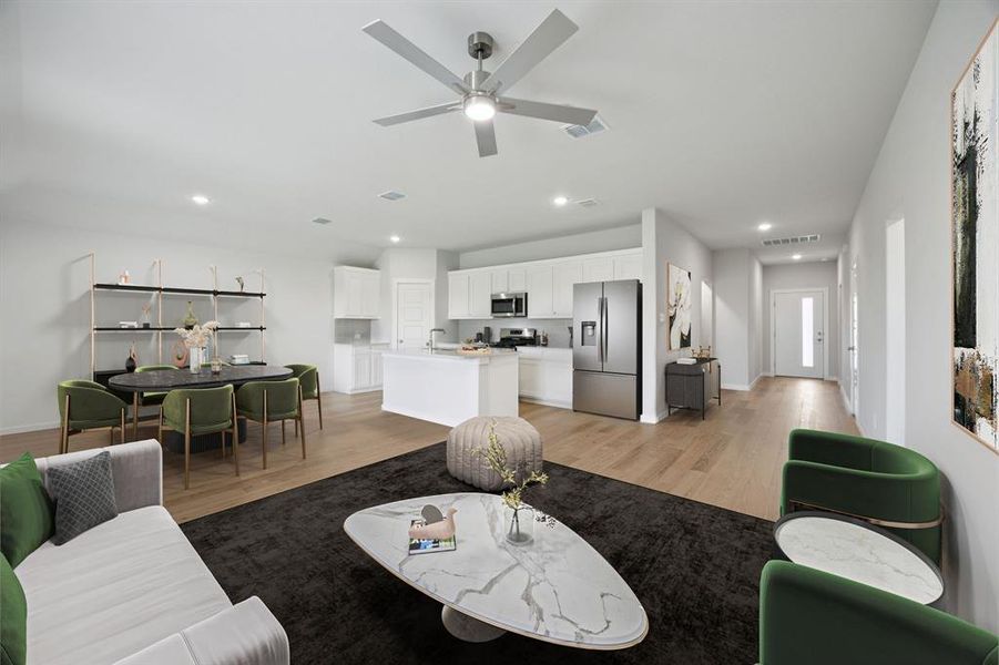 Furnished interior view inside a new home in Stonehaven, Seagoville (Image 6). Furnished interior view inside a new home in Stonehaven, Seagoville (Image 6).