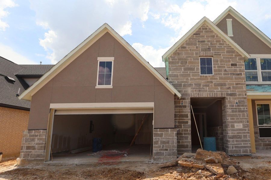 In-progress construction of a new home in Dunham Pointe, Cypress, TX (Image 8).