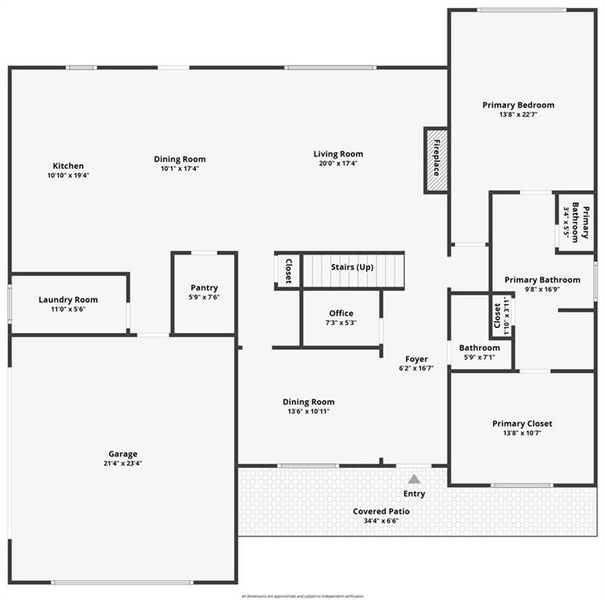 2D floor plan layout of this home in , Dahlonega, GA (Image 5).