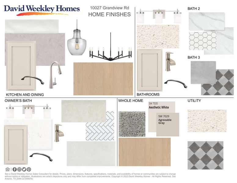 Sample of building materials used in homes in Windsong - Legacy Series, Boerne (Image 4).