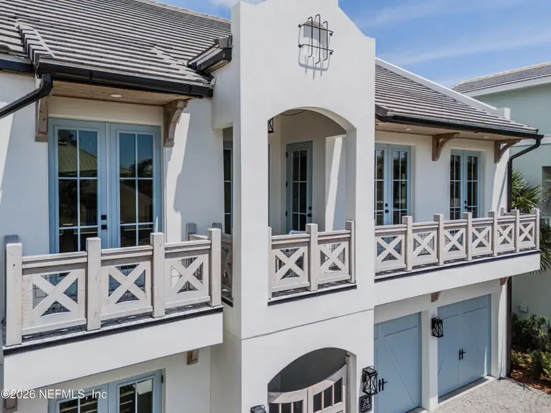 Exterior details and patio area of a home in , Palm Coast (Image 37).