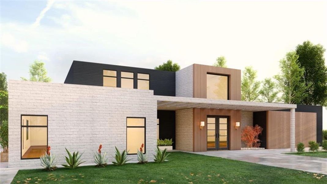 Front exterior of a new home in , McDonough, GA, highlighting curb appeal (Image 6).