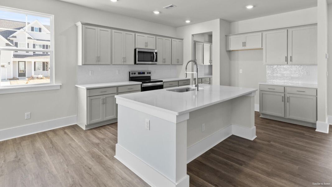 Furnished interior view inside a new home in The Haven at Indigo Preserve, Leland (Image 10).