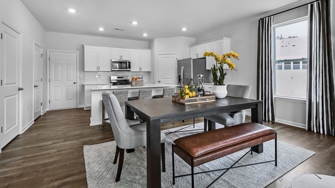Representative furnished interior of a home built from the Collin by D.R. Horton in The Townes at Anderson Farm, Wendell (Image 12).