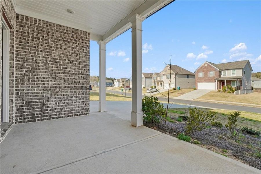 Exterior details and patio area of a home in , Austell (Image 21).