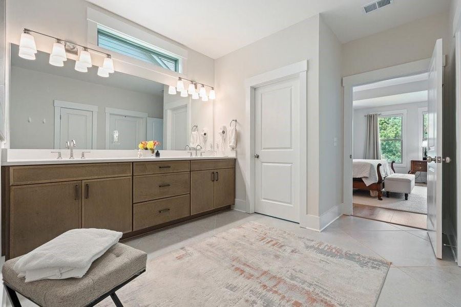 Furnished interior view inside a new home in Soleil Belmont Park, Canton (Image 49). Furnished interior view inside a new home in Soleil Belmont Park, Canton (Image 49).