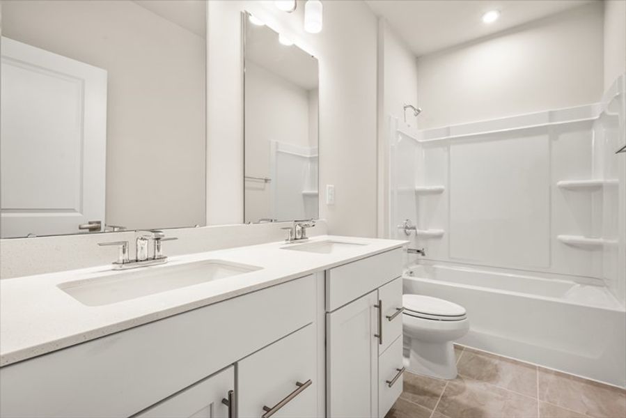 Furnished interior view inside a new home in Townes at The Station, Apex (Image 10).