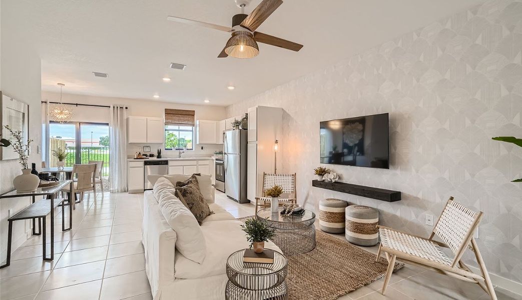 Furnished interior view inside a new home in Palm Cay, Florida City (Image 5).