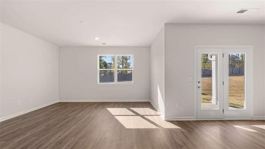 Spacious, unfurnished interior of a new home in The Reserve at Calcutta, Stockbridge (Image 27). Spacious, unfurnished interior of a new home in The Reserve at Calcutta, Stockbridge (Image 27).
