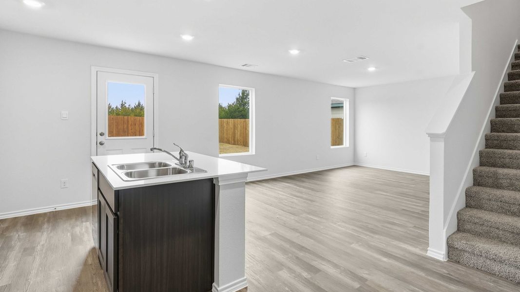 Representative furnished interior of a home built from the Davis by D.R. Horton in Maplewood Meadows, Forney (Image 6).
