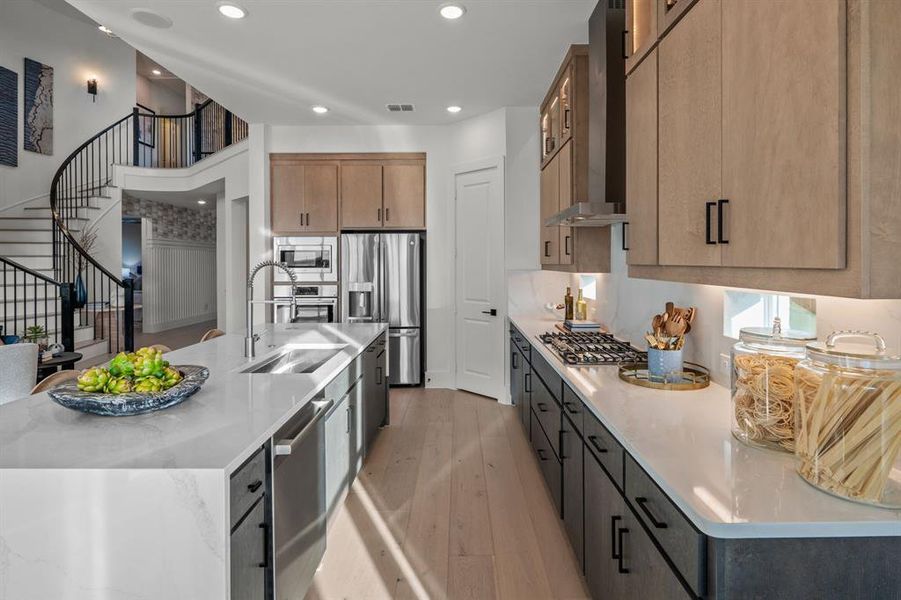 Furnished interior view inside a new home in East Village - Classic Series, Frisco (Image 8).