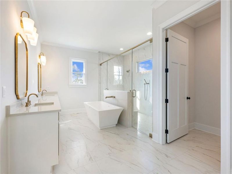 Furnished interior view inside a new home in , Buford (Image 16).