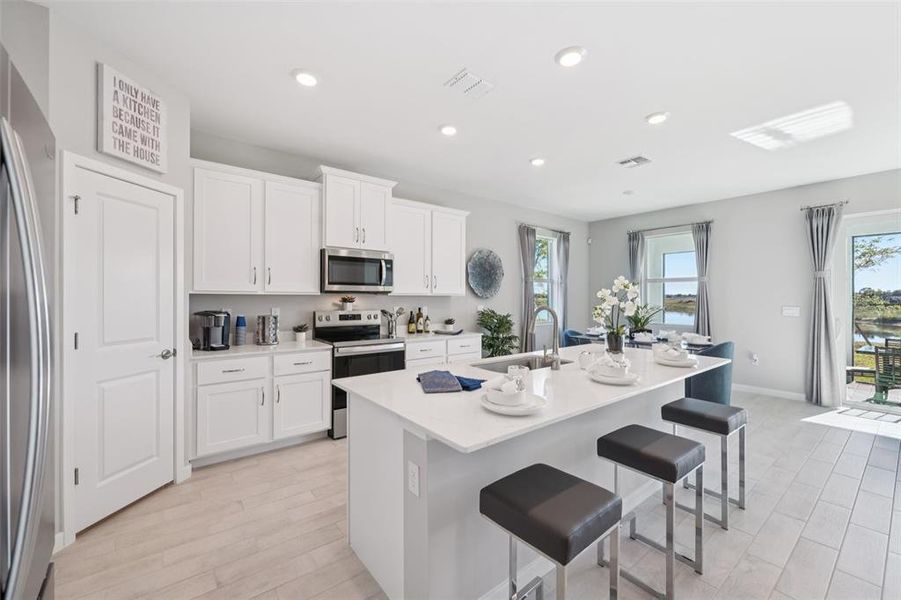 Furnished interior view inside a new home in , Punta Gorda (Image 10).