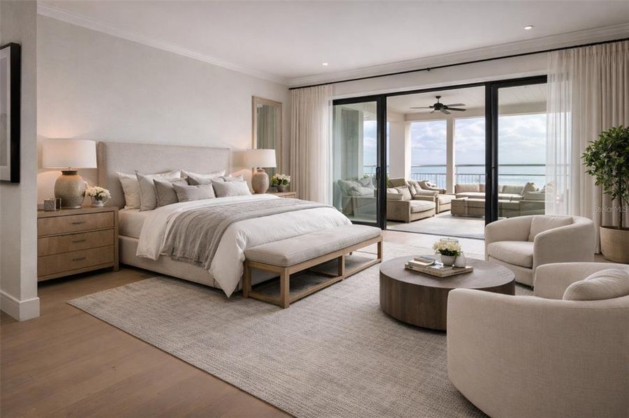 Furnished interior view inside a new home in , St. Petersburg (Image 8).
