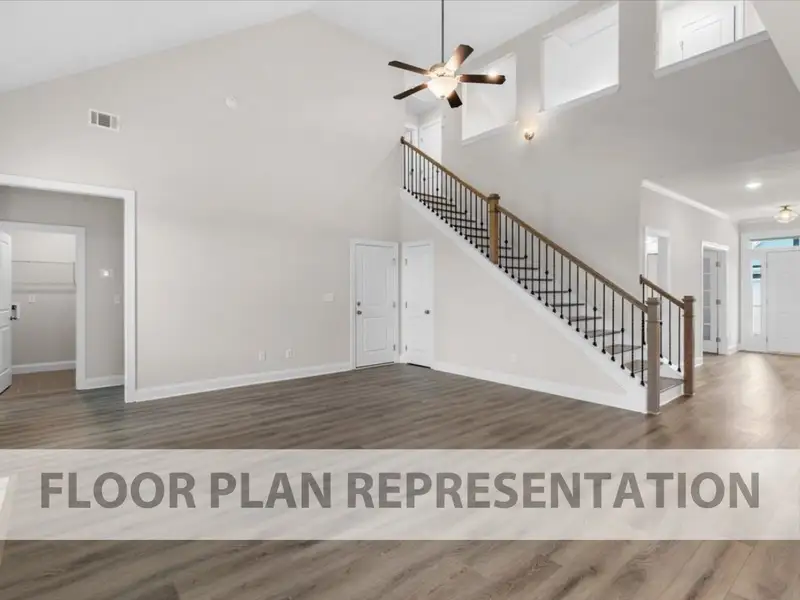 Representative unfurnished interior of a home built from the Stapleton by Ivey Homes in Tillery Park, Grovetown (Image 15).