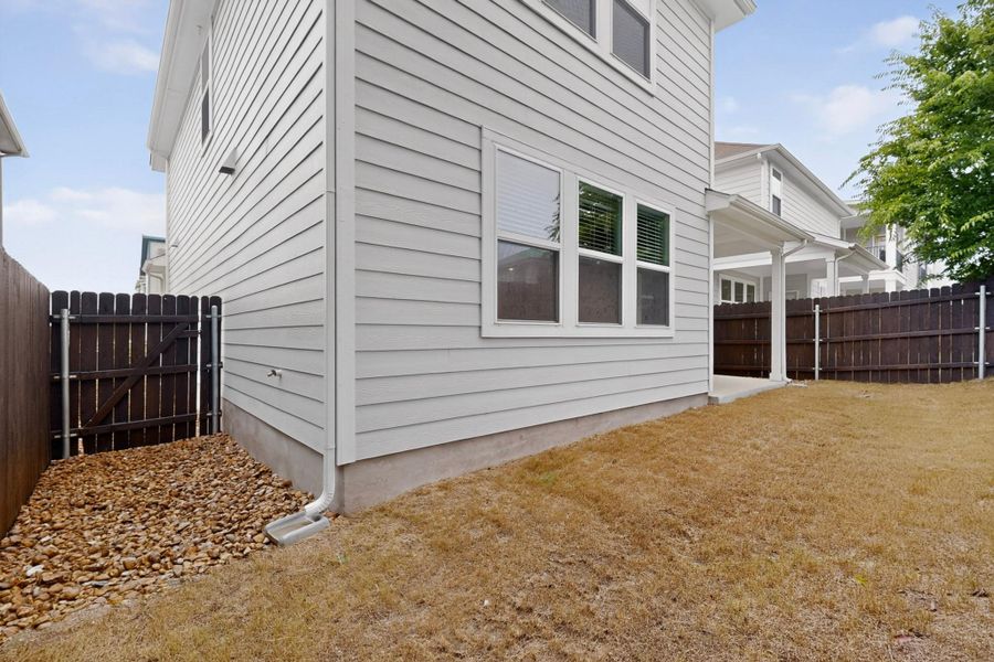 Exterior details and patio area of a home in , Pflugerville (Image 23).