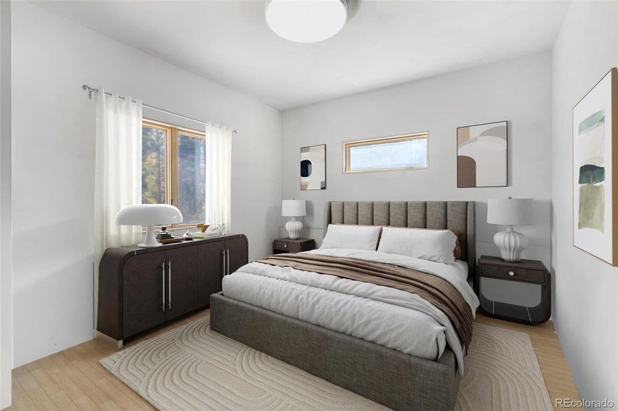 This photo is virtually staged & enhanced.