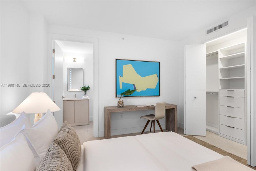 Furnished interior view inside a new home in , Miami (Image 10). Furnished interior view inside a new home in , Miami (Image 10).