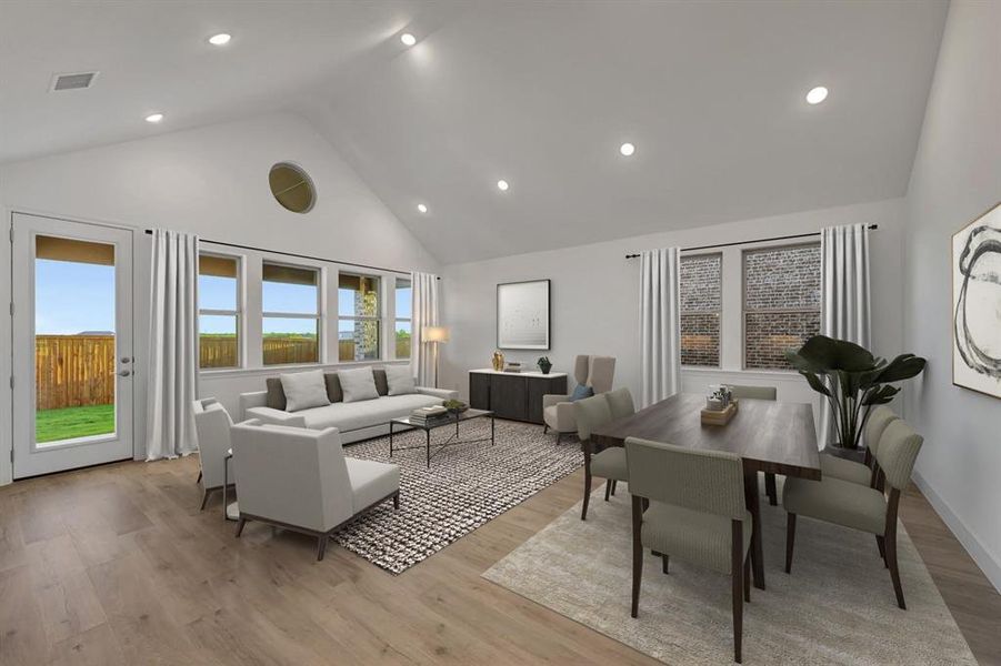 Furnished interior view inside a new home in Timberbrook, Justin (Image 7). Furnished interior view inside a new home in Timberbrook, Justin (Image 7).