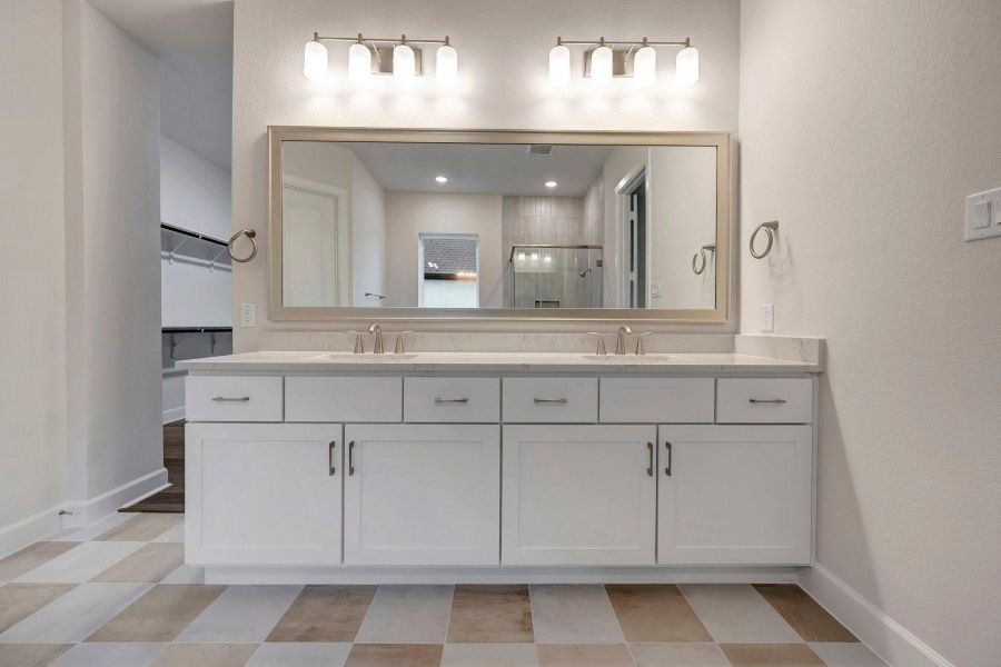 Furnished interior view inside a new home in Jordan Ranch - Premier Collection, Fulshear (Image 22).