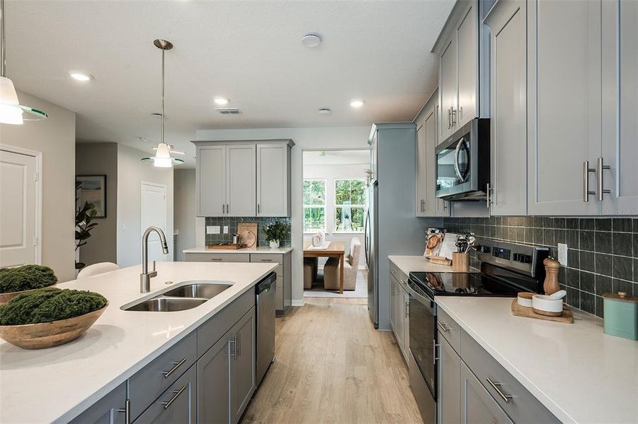 Furnished interior view inside a new home in Aulin Square, Oviedo (Image 11).