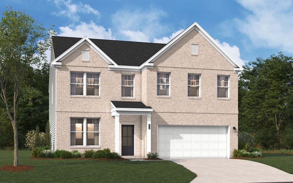 Representative exterior photo of a completed home built from the The Kershaw by Stanley Martin Homes in Riverside Ridge, Lawrenceville, GA (Image 37).