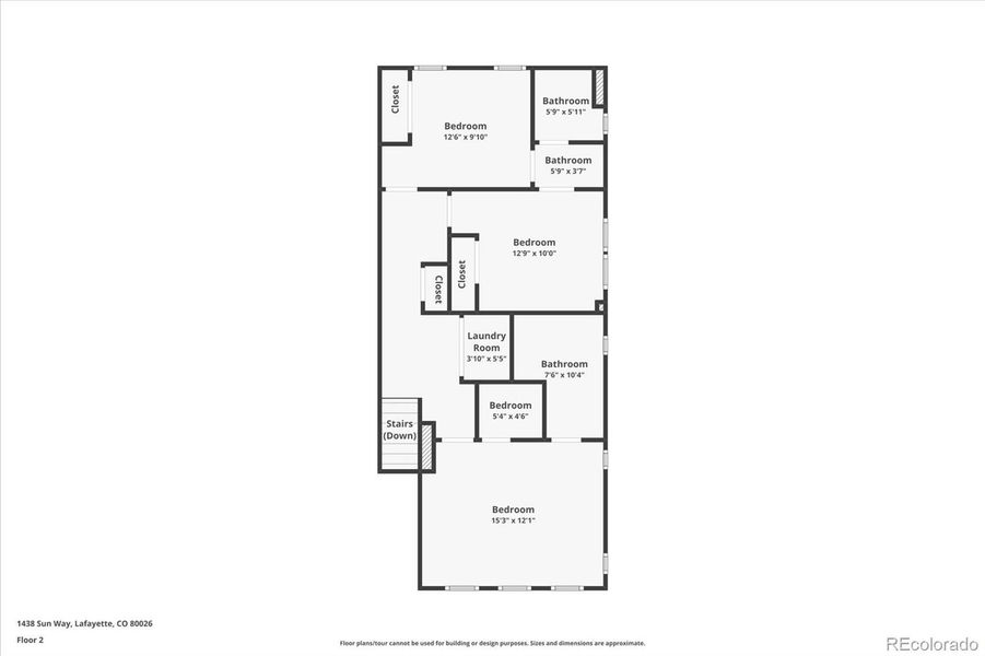 2D floor plan layout of this home in , Lafayette, CO (Image 4).