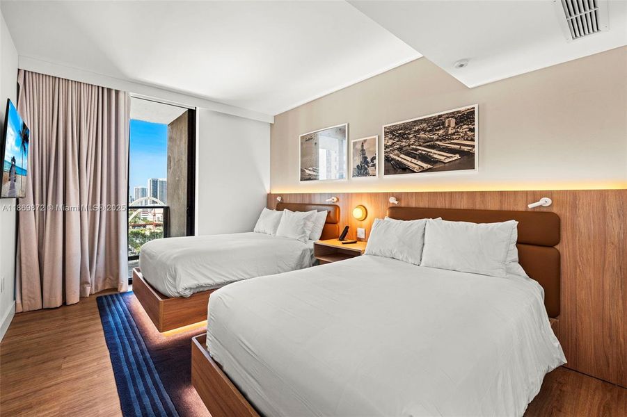 Furnished interior view inside a new home in , Miami (Image 10).