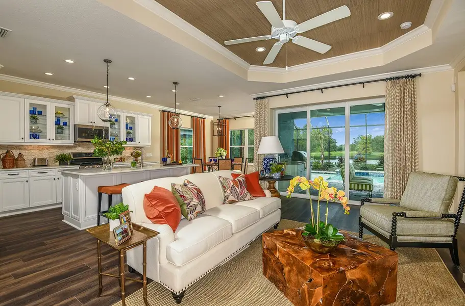 Furnished interior view inside a new home in Wildleaf, Parrish (Image 6).
