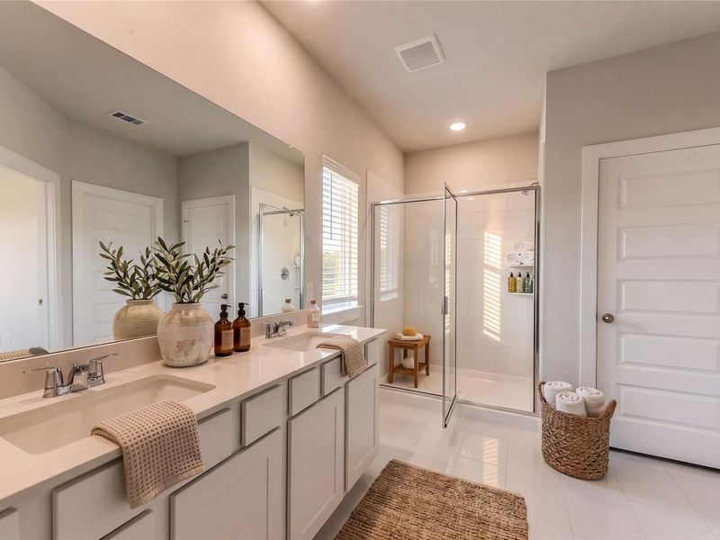 Furnished interior view inside a new home in River Ranch Meadows, Dayton (Image 9).