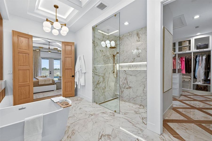 Furnished interior view inside a new home in , Sarasota (Image 40).