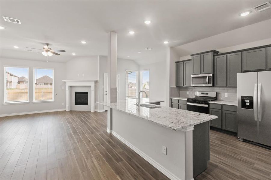 Furnished interior view inside a new home in Rocky Creek Crossing, Crowley (Image 7).