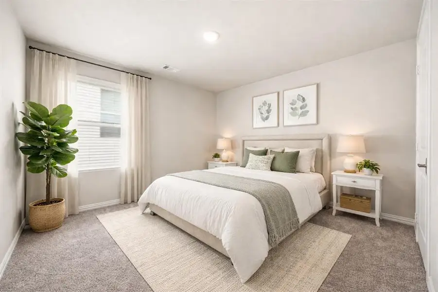 Bedroom - virtually staged