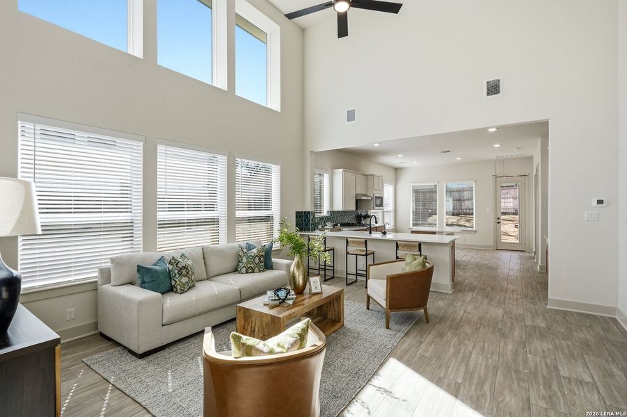 Furnished interior view inside a new home in Buffalo Crossing, Cibolo (Image 33).