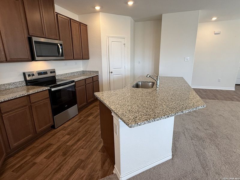 Furnished interior view inside a new home in Legend Point, New Braunfels (Image 12).
