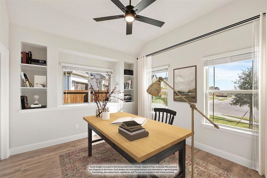 Furnished interior view inside a new home in Stone River Glen 60s, Royse City (Image 12).