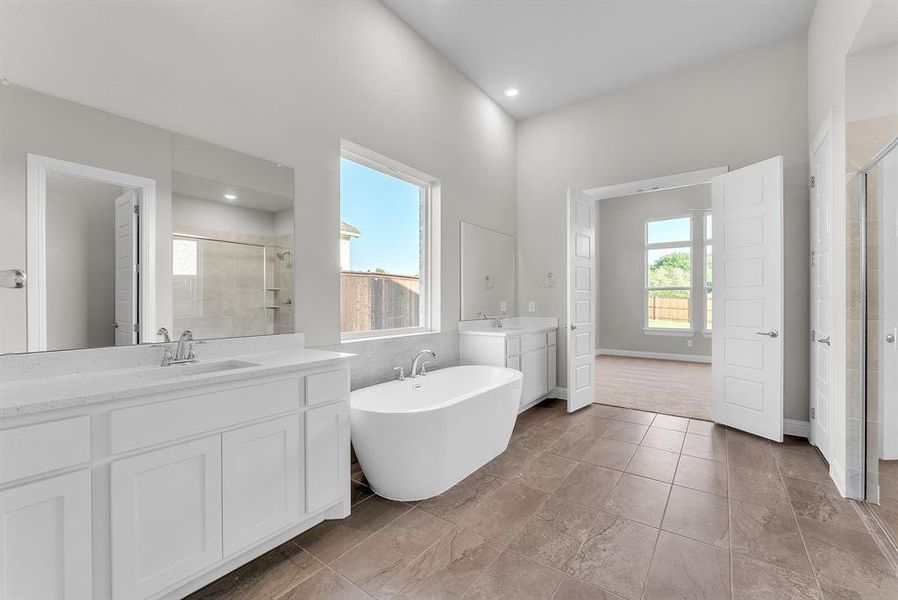 Furnished interior view inside a new home in Oaks Preserve, Mansfield (Image 7).