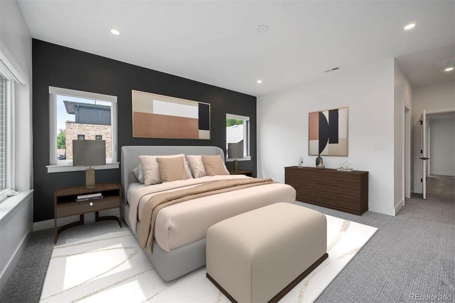 Furnished interior view inside a new home in , Denver (Image 6).