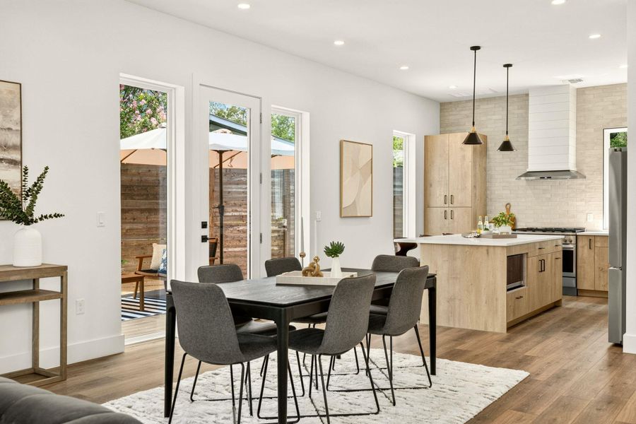 Furnished interior view inside a new home in , Austin (Image 18).