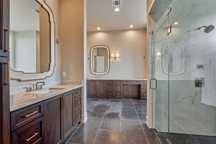 Gorgeous primary bath. Gorgeous primary bath.