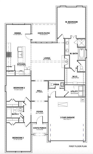 2D floor plan layout of this home in , Aledo, TX (Image 3).