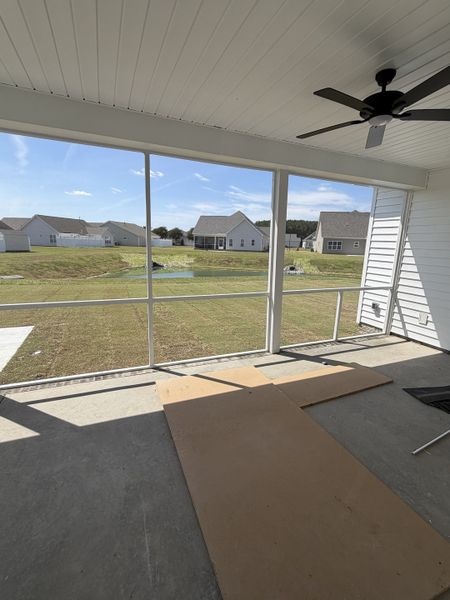 Exterior details and patio area of a home in The Villas at Langston Farms, Winterville (Image 2). Exterior details and patio area of a home in The Villas at Langston Farms, Winterville (Image 2).