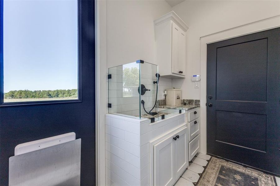 Custom pet Washing station in Laundry room Custom pet Washing station in Laundry room